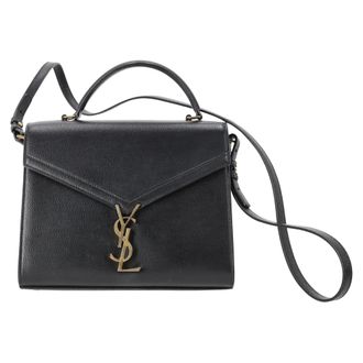 Saint Laurent Saint Laurent Cassandra Medium handtas met handvat in zwart leer