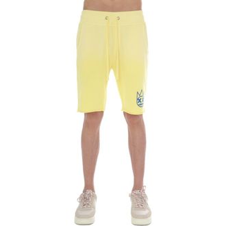 Cult of Individuality Cutoff Ombr&eacute; Sweat Shorts in Vintage Yellow at Nordstrom, Size Xxx-Large