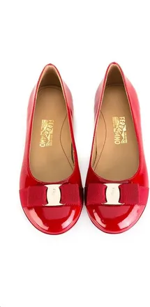 Ferragamo Ballerina Flat - Red