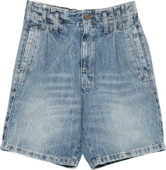 Cultura Cultura, Korte Broeken, Heren, Blauw, L, Denim, Denim Shorts