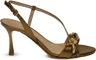 Albano Schoenen, Dames, Bruin, 36 EU, Leer, Sandalen met hoge hak