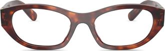 Miu Miu Eyewear Bril met ovaal montuur - Bruin