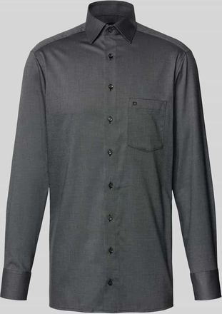 Olymp Modern Fit Business-Hemd mit Kentkragen in Silber, Größe 39