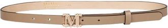 Max Mara Mgraziata 15 Riem - unisex - Riemen - Beige - M - Leer - Accessoires
