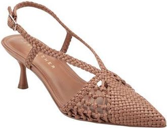 Marc Fisher Reagan Slingback Pump in Medium Natural at Nordstrom, Size 9.5