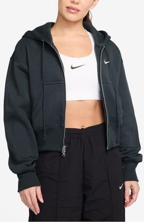 Nike Phoenix Relaxed Fit Cotton Blend Fleece Hoodie in Seaweed/Sail at Nordstrom Rack, Size X-Small