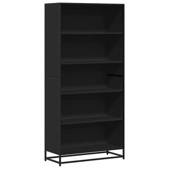 Berkfield Home Bookcase Black 80.5x35x170.5 cm Engineered Wood
