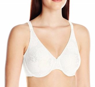 Wacoal Womens Halo Lace Underwire Bra In Ivory
