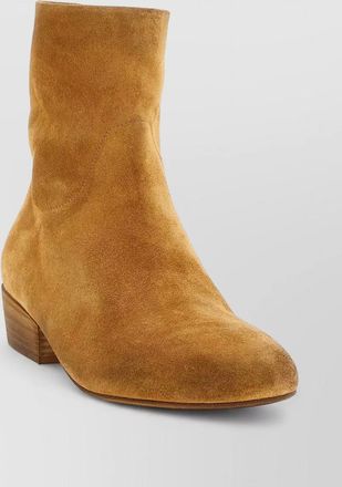 Mars&egrave;ll granblocco suede ankle boots block heel