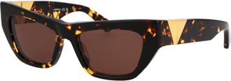 Bottega Veneta Womens Sunglasses Havana Brown Acetate