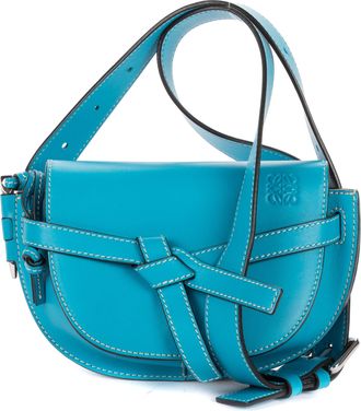 Loewe Pre-owned Womens Mini Gate Waist Bag Bag - Blue - One Size