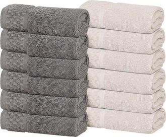Superior Lodi Cotton 12Pc Washcloth Set
