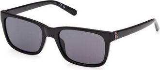 Guess Sunglasses, male, Black, 55 MM, Rectangular Sunglasses