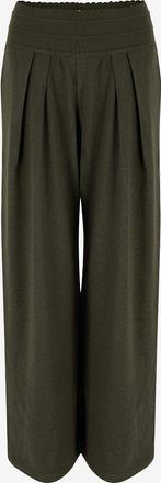 Molli Weite Strick-Bundfaltenhose Lauren2