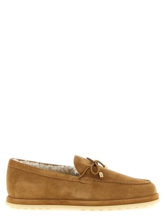 Tod's Beige Slip On Loafers