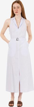 Patrizia Pepe Abito midi sky stripes logo