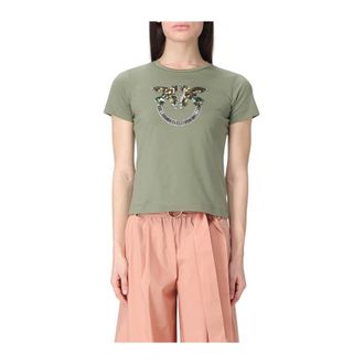 Pinko Mujer, Camisetas, Verde, Talla: S