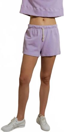perfectwhitetee Layla French Terry Shorts In Ultraviolet