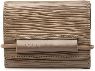 Louis Vuitton Pre-owned Vintage Tri-fold Portemonnee - Dames - Vintage Accessoires - Bruin - ONE Size - Leer - Vintage