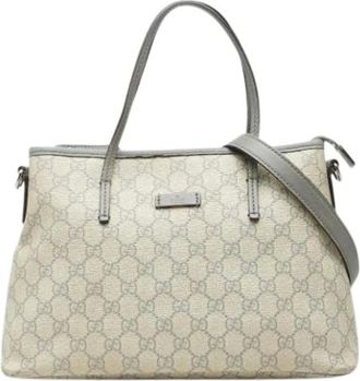Gucci Pre-owned Shoulder Bags, female, Beige, Size: ONE SIZE Pre-owned Vintage Shoulder Tote