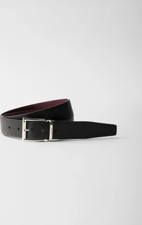 Prada Saffiano Leather Reversible Belt