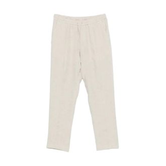BRIGLIA 1949 Straight Trousers with Drawstring - male - Briglia - Straight Trousers - Beige - 4XL - Trousers