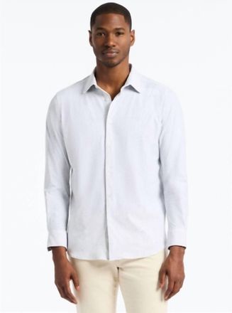 Robert Graham Thurston Long Sleeve Knit Shirt In White