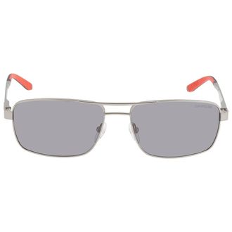 Carrera Gray Flash Silver Rectangular Unisex Sunglasses CARRERA 8011/S 0R81/DY 58