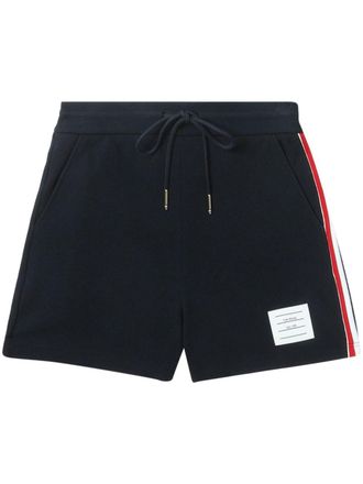 Thom Browne Shorts con dettaglio a righe - Blu