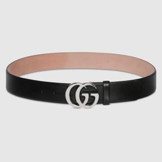 Gucci Flat Marmont Belt, Size 100