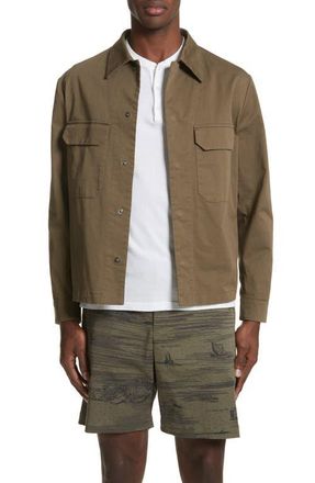 Barena Oversize Military Shirt in Army at Nordstrom, Size 48 Eu