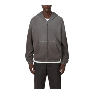 Roa Bee Sun Faded Waffle Zip Up Hoodie - Heren - Sport - Grijs - Maat: XL Katoen