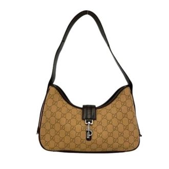 Gucci Pre-owned Shoulder Bags, female, Brown, Size: ONE SIZE Pre-owned Vintage Shoulder Tote Bag