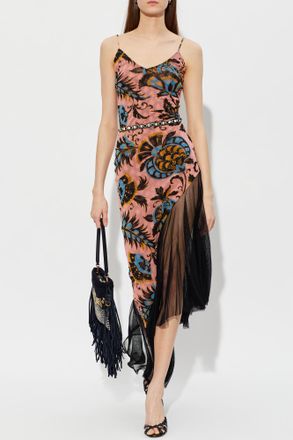 Etro Patterned Strappy Dress, Womens, Multicolour