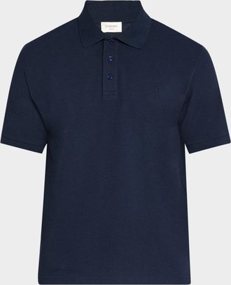 Saint Laurent Mens Pique Polo Shirt
