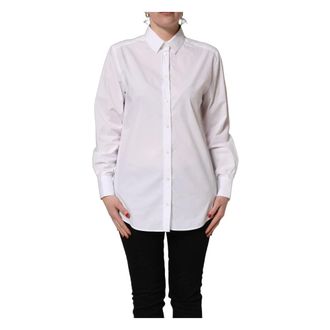 Dolce & Gabbana Shirts, female, White, Size: M Button-Up Shirt