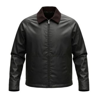 Brixtol Textiles Light Jackets, male, Brown, Size: 2XL Carter Waxed Jacket