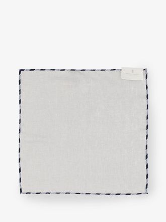 Brunello Cucinelli Silk Pocket Square - Beige