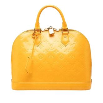 Louis Vuitton Pre-owned Handbags, female, Yellow, Size: ONE SIZE Pre-owned Alma PM