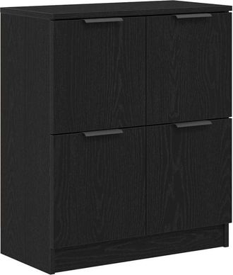 vidaXL Credenza Nero 60 x 30 x 70 cm Legno multistrato - Vidaxl