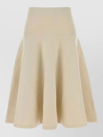 Alaia cashmere-blend knee-length skirt