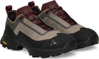 Roa Mens Sneakers Katharina Light Taupe-Burgundy Upper: Polyamide Trainers Taupe/burgundy