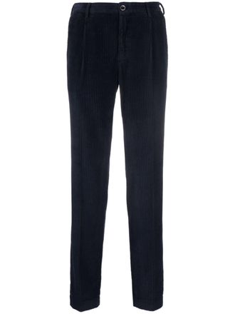 Incotex Pantaloni dritti a coste - Blu