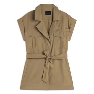 Freddy Trench donna senza maniche con cintura in vita