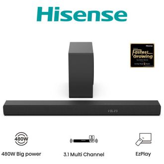 Hisense HS3100 altoparlante soundbar Nero 3.1 canali 480 w