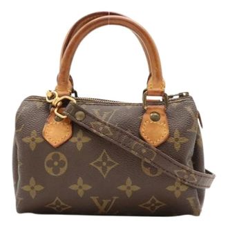 Louis Vuitton Pre-owned Mini Speedy - Dames - Pre-owned - Bruin - Maat: ONE Size