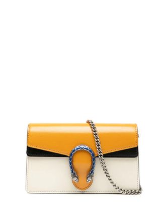 Gucci 2016-2025 Mini Tricolor Leather Dionysus crossbody bag - Bruin