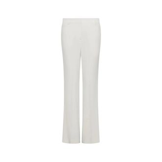 Marella Crepe Envers Satin Broek - Dames - Broeken - Wit - Maat: M Satijn