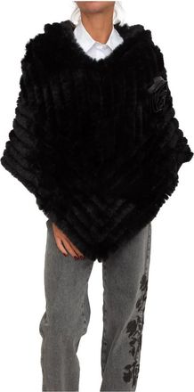 Blugirl Poncho - Dames - Ponchos - Zwart - ONE Size - Polyester - Jassen