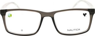 Nautica N8182 Rectangular Propionate Eyeglasses - Gray